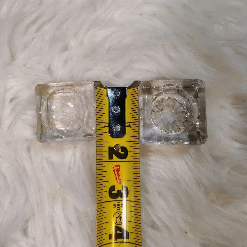 Vintage Glass Salt Cellar Salt Dip Open Salt Dish Master Salt Bundle Of 2